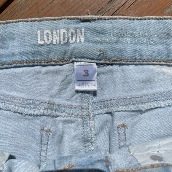 Denim Bermuda Distressed Jean Shorts - Picture 5 of 7